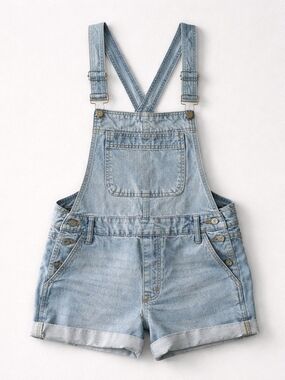BDG Light Blue Denim Shortall Overalls Urban Outfitters- 26